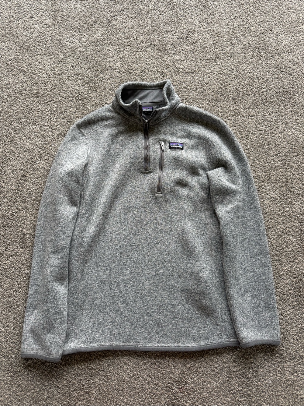 Patagonia Kids Gray Quarter-Zip Fleece Pullover